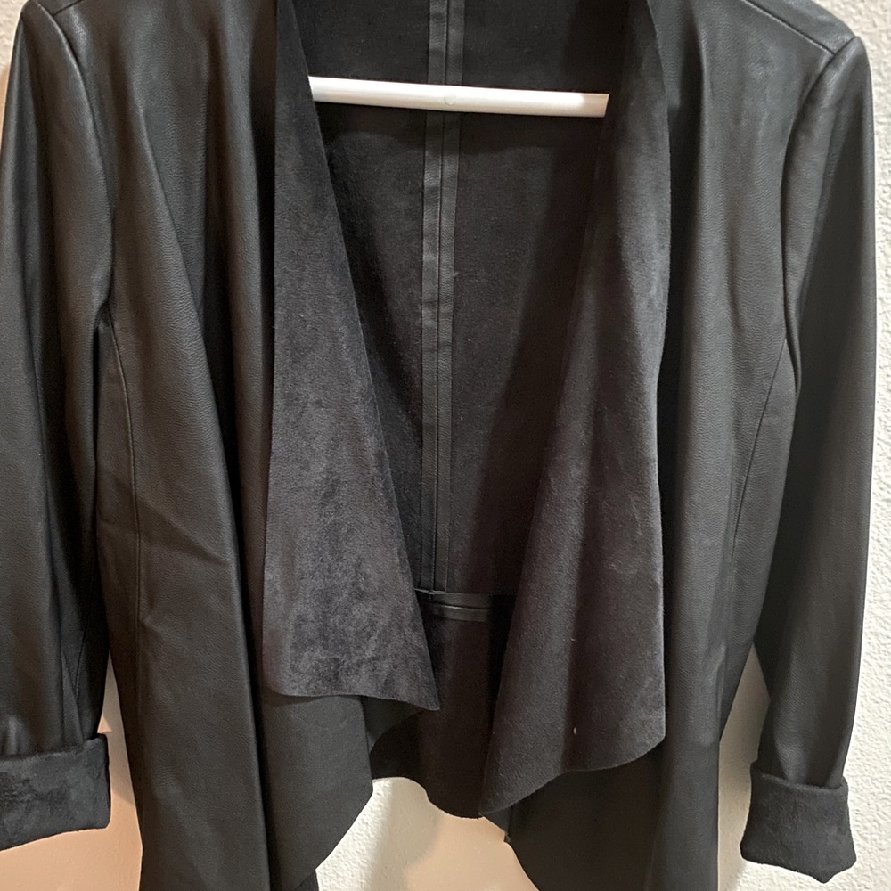 Faux leather jacket/blazer